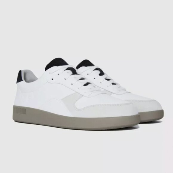 NEW Everlane The ReLeather Court Sneaker Womens Size 9.5 Mens 7.5 White Smoke - Picture 2 of 11